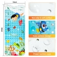 thumbnail image 6 of Bath Mat for Tub Non Slip, Machine Washable Anti Slip Cartoon Baby Bathtub Shower Mat with Drain Holes and Suction Cups for Toddler & Kids, 40 Inch x 16 Inch-Rectangular, Swimming Kids, 6 of 6
