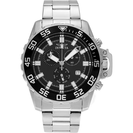 Invicta Men's Stainless Steel Pro Diver 13624 Chronograph Link Bracelet Dress Watch