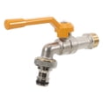thumbnail image 1 of 1 Ensemble de Robinet d'Eau Extérieur Robinet de Jardin de Remplacement Robinet Multifonction Pièce de Robinet Double Sortie Robinet d'Eau de Jardin Double Sortie, 1 of 6