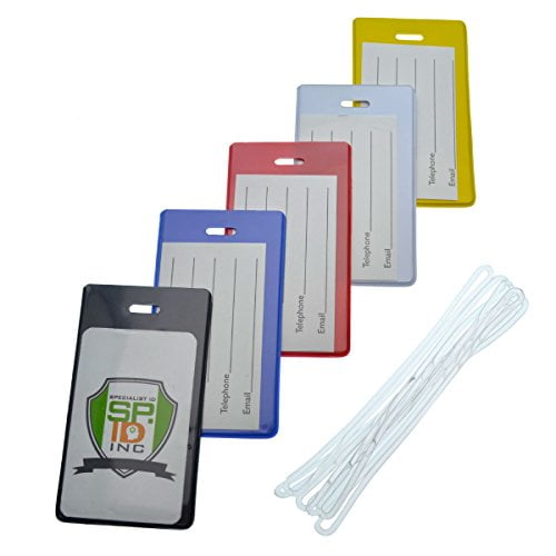 Backpack ID Tags Set of 5 Instant Bag & Luggage Recognition by