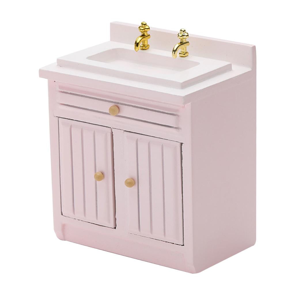 1/12 Dollhouse Miniature Hand Basin Sink Bathroom Kitchen Furniture Accessori_RZ 