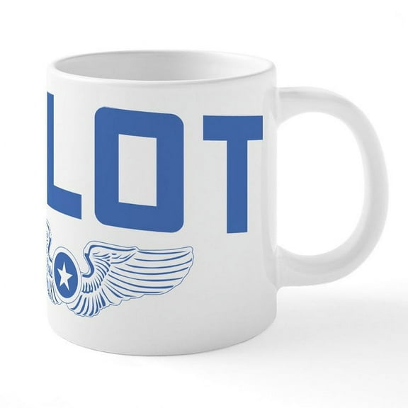 CafePress - Pilot - 20 Oz White Ceramic Mega Mug