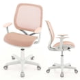 thumbnail image 1 of Costway Kids Desk Armchair Swivel Mesh Children Computer Chair with Adjustable Height Pink, 1 of 10