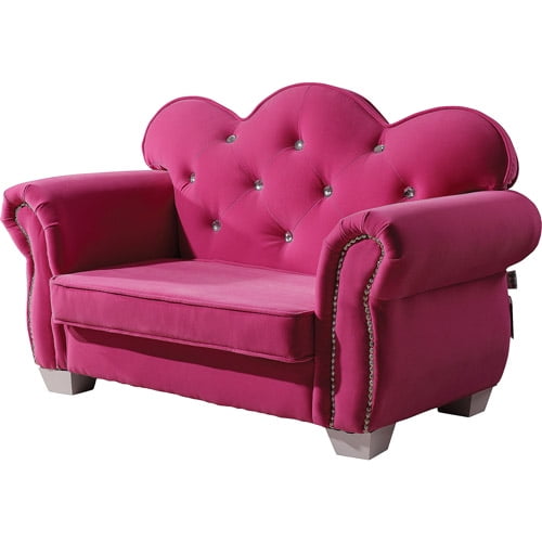 Vivian Microfiber Youth Chair, Pink - Walmart.com - Walmart.com