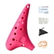 thumbnail image 2 of Ocarina de 12 agujeros, instrumento musical compacto para adultos, amantes de la música y principiantes. Rosa, 2 of 9