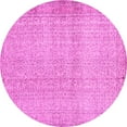 thumbnail image 1 of Ahgly Company Indoor Round Abstract Pink Contemporary Area Rugs, 7' Round, 1 of 4