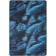 thumbnail image 2 of Safavieh Daytona Caryn Geometric Polyester Machine Washable Area Rug, Black/Turquoise, 5'1" x 7'6", 2 of 9