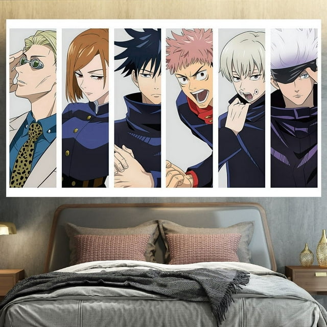 Tapiz decorativo para colgar en la pared Art Jujutsus Kaisens Anime