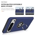 thumbnail image 6 of JTCASES for Googl Pixel 8 Pro Case, Car Mount Bracket 2-layer Hybird Shockproof PC TPU Anti-fall Slim Fit Lightweight Magnetic Cover for Googl Pixel 8 Pro - Blue, 6 of 7