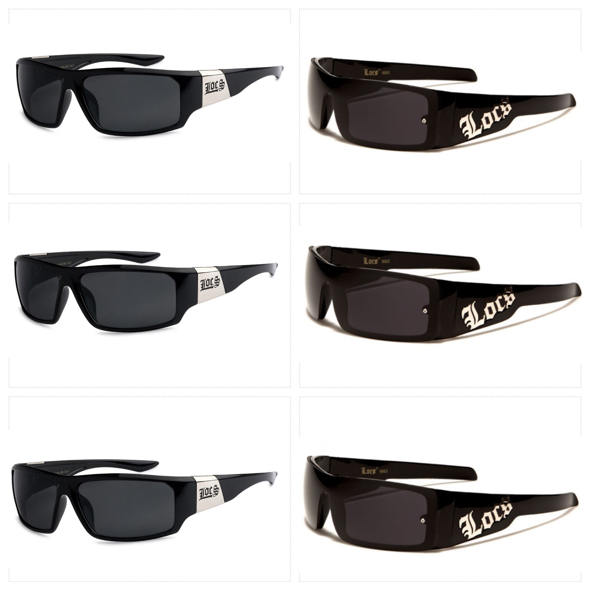SIBERIAN 100% Real Glass Black Hexagon Metal Sunglasses 