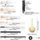 thumbnail image 5 of Quartz Pendulum Clock Movement DIY Movement Kit with 2 Pairs Hands Pendulum,DIY Mechanism Pendulum, 5 of 5