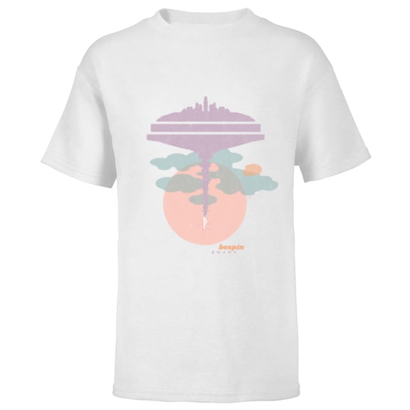 Star Wars Bespin Cloud City Pastel - Short Sleeve T-Shirt for Kids - Customized-White