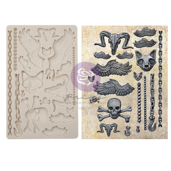 PRIMA MARKETING INC Finnabair Moulds - Pieces of Underworld - 5"x8"x8mm VA0002325607 UPC 655350969424