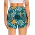 thumbnail image 4 of Fotbe Tropical Leaves Womens High Waist Running Shorts Athletic Workout Quick Dry Shorts for Women with Pockets Gym Yoga Summer Shorts-X-Large, 4 of 9