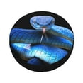 thumbnail image 3 of Balery Blue Viper Snaketire Cover Waterproof Dust-Proof, Universal Spare Wheel Tire Cover For Trailer, Rv, Suv Truck And Vehicle Camper Accessories-14 Inch, 3 of 9