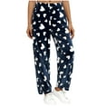 thumbnail image 4 of Vetsdori Pajamas Pants for Women Pockets Casual Pj Bottoms Soft Flannel,Fleece Home Womens Lounge Pants PJS, 4 of 5