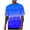 Blue-workout shirts for men, variant on Hilenly Big and Tall Shirts for Men Short Sleeve Gradient Athletic Shirt Loose Fit Summer T-Shirt