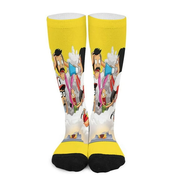 Bob's Burgers Socks Crew Novelty Socks Casual Dress Socks Gifts For Men Women 16.5in