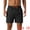 Black, variant on DARING DIVA Men's Elastic Waist Drawstring Mesh Lining Beach Shorts 28 Black