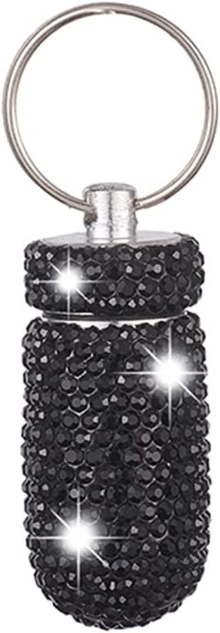 Skull Keychain With Rhinestones - Punk Style Crystal Accessory For Keys, Phone, Or Wallet (Silver) - View #10