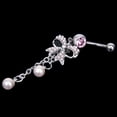 thumbnail image 4 of Anillo de Ombligo Sunnimix Crystal Barbell Butterfly Bow Pearl, 4 of 7