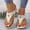 White, variant on KIJBLAE Women's Metal Decorated Flip Flops, Wide Width Breathable Open Toe Lightweight Casual Beach Slippers for Summer White 36