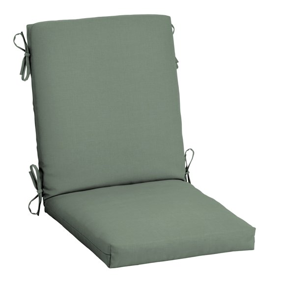 ARDEN earthFIBER Outdoor Dining Chair Cushion, 20 x 20, Water Repellent, Fade Resistant, 1-Piece Cushion for Dining Chairs 20 x 20, Sage Green Texture