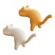 thumbnail image 1 of Ganchos para escritorio con forma de gato, sin taladro, organizadores de escritorio para llaves, bolsos y auriculares., 1 of 8