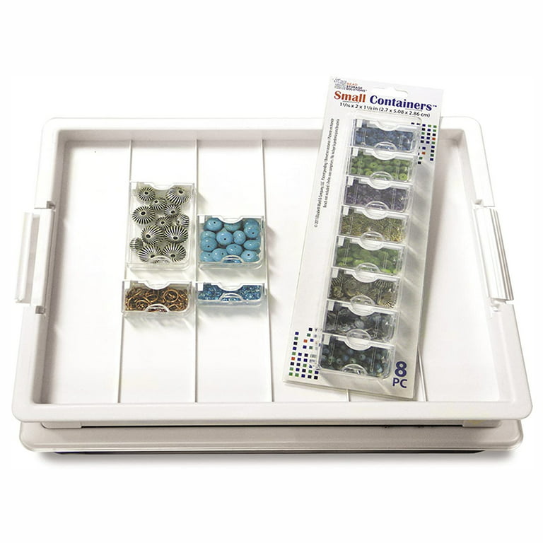 Bead Storage Bundle with Tray, Lid, and 48 Piece Containers 