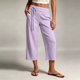 thumbnail image 4 of Neewe Pull On Capri Pants for Women Fashion Plain with Pockets Elastic Drawstring Waist Daily Outfits, 4 of 7