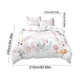 thumbnail image 3 of Easter Bedding Set with Rabbit and Egg Cartoon Pattern - 3 Piece Duvet Cover and Pillowcases for Festive Home Decor, 3 of 6