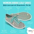 thumbnail image 6 of Margaritaville Golf Shoes, The Birdie, Spikeless Womens Golf Shoe, Ladies Golf Footwear With Rubber Toe Guard and Stability Heel Frame, Lace Up Athletic Shoe, Stone/Teal, Women's 8, 6 of 7