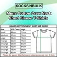 thumbnail image 2 of SOCKS'NBULK 12 Pack Mens Cotton Crew Neck Regular T-Shirts Bulk Short Sleeve Lightweight Tees Mix Colors, 2 of 6