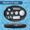 thumbnail image 6 of Inflatable Pool Drink Holder Float Multi Slot Bar Tray with Side Handles and Phone Holder for Pool Parties, Black, 6 of 6