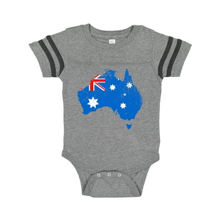 

Inktastic Aussie Map Flag Gift Baby Boy or Baby Girl Bodysuit