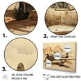 thumbnail image 3 of Designart "Desert Guardians With Vintage Military Plane" Military Wall Decor, 3 of 7