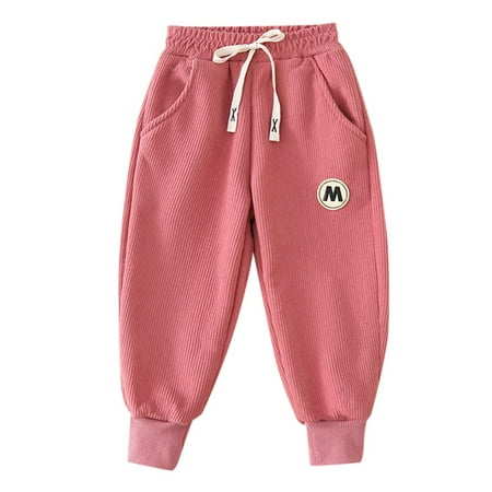 

Kids Boys Girls Casual Corduroy Pants Autumn Winter Warm Thick Trousers Sports Leisure Skin-Friendly Baby T Shirts for Boys