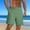 Green, variant on Mens Linen Shorts Casual Elastic Waist Drawstring Summer Beach Shorts Pockets Classic Fit Shorts Pants
