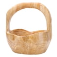 thumbnail image 1 of 1Pcs Decorative Fruit Bowl Solid Wood Storage Random Shape Beige for Home Decoration, 1 of 8