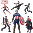 thumbnail image 2 of Figuras de acción de Marvel, vengadores, Capitán América, Loki, Deadpool, Hulk, Thanos, muñecas luminosas, PVC, Anime, regalo de Navidad para niños Fivean unisex, 2 of 2