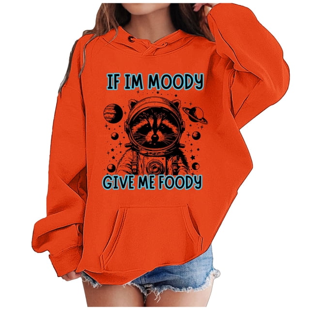 Hfolob Kids Girl Sweatshirt Girl'S Hoodie Long Sleeve Soft Sweatshirt Graphic Hoody Kids Cute Pullovers Top Clothes For Girls