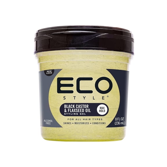Eco Styler - Black Castor & Flaxseed Oil Styling Gel, 8 oz