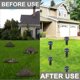 thumbnail image 5 of Paquete de 4 repelentes solares para topos, repelente ultrasónico para animales con energía solar para jardín, césped, jardín, deshacerse de topos, topillos, ratas, roedores, 5 of 5
