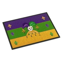 Carolines Treasures 8386MAT Mardi Gras Door Mat Indoor Rug or Outdoor Welcome Mat 18X27 Doormat 18H X 27W multicolor