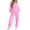 26# Pink, variant on Sweatsuits Women 2 Piece Outfit Track Suit Oversized Hoodie with Pocket Wide Leg Sweatpant Sweat Set Fall Winter Clothes Pink S