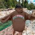 thumbnail image 5 of California Los Angeles Hoodies for Women 2025 Long Sleeve Y2K Hoodie with Pockets Hooded Sweatshirt Pullover Tops, 5 of 8