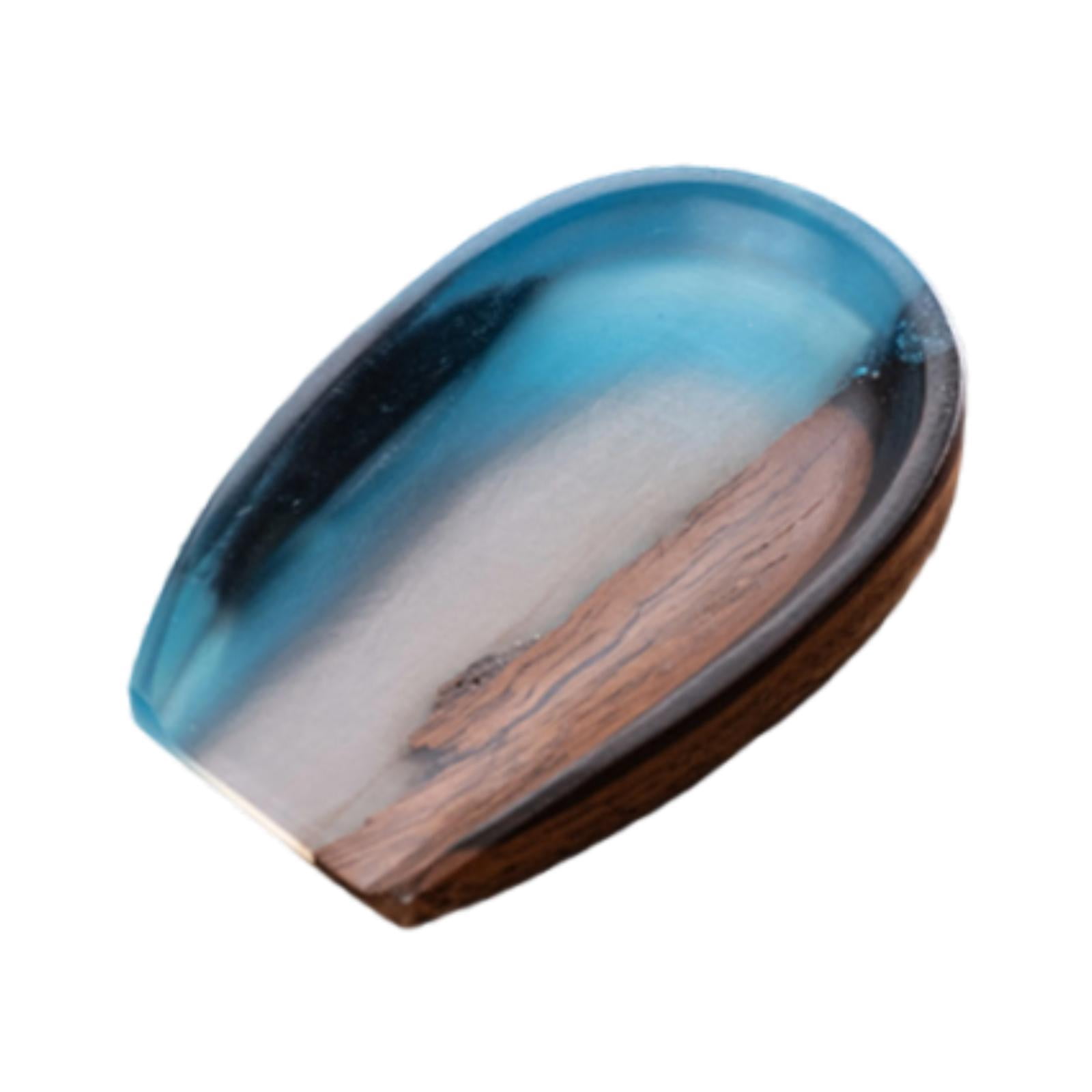 CarpNettore Coffee Bean Cup Cha He Tray Wood Resin Coffee Accessory Measuring Tray Weighing Color E