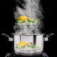 thumbnail image 2 of Cesta de vapor para verduras, cesta de vapor para verduras de acero inoxidable de primera calidad, vaporeras plegables y extensibles para adaptarse a macetas de varios tamaños (mediano (6,1" a 10,5")) Xemadio WMPH-1329-1, 2 of 7