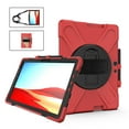 thumbnail image 2 of XYX Case for 13 inch Microsoft Surface Pro X 13 inch 2021/2020/2019 with 360 Degree Rotating, Hand Strap, Shoulder Strap, Red, 2 of 7