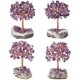 thumbnail image 4 of Árbol de cristal natural de cuarzo rosa, aguamarina y amatista con base de cristal de racimo de amatista, figuras de árbol de dinero, decoración de escritorio Feng Shui, decoración de altar de mesa, 4 of 4